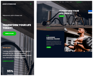 Proyecto 2 Diseño de página web Gimnasio GYM terminada entregada Querétaro