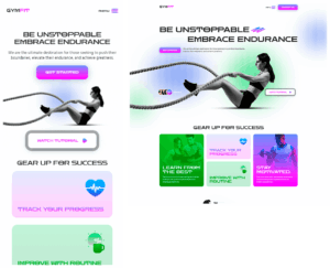 Proyecto 6 Diseño de página web Gimnasio GYM terminada entregada Querétaro