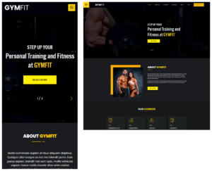 Proyecto 7 Diseño de página web Gimnasio GYM terminada entregada Querétaro